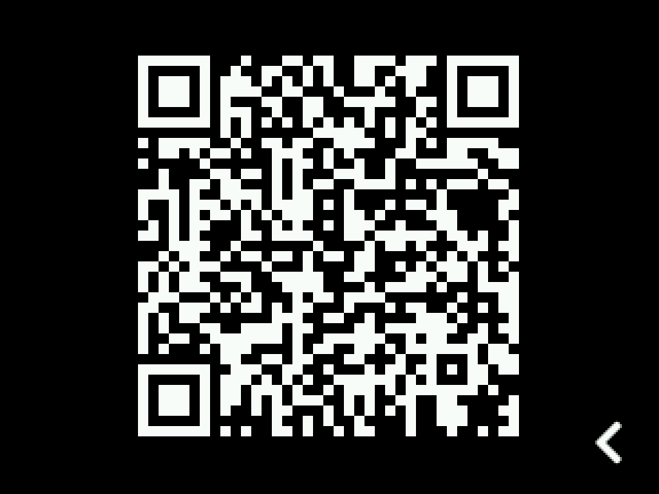 Fullscreen receive QR code in dark mode